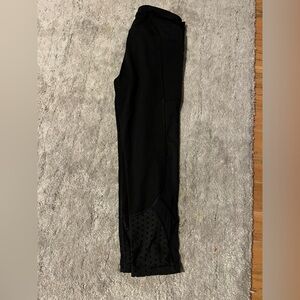 Black Leggings with Mesh Detail